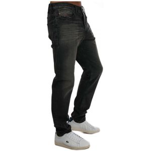 Diesel D-Fining Jeans Met Taps Toelopende Pijpen Voor Heren, Grijs - Maat 32 Kort