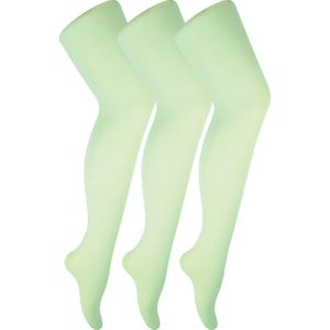 Sock Snob - 3 paar dames 40 denier pastel panty's - Lichtgroen