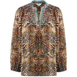 Inoa - Golden Eagle 120214 - Blouse - Multicolour - V-Hals
