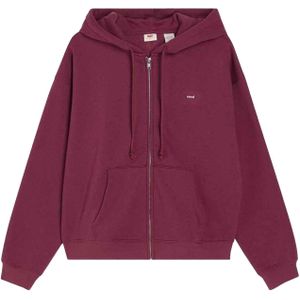 Levis Dames/Dames Everyday Full Zip Hoodie (Bourgondië)