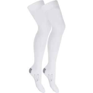 Set van 2 dijbeenkousen tegen embolie - Wit