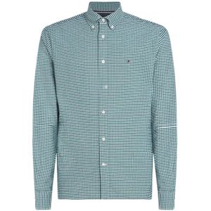 Tommy Hilfiger Heren Gingham geruit Oxford Regular Overhemd (Groen)