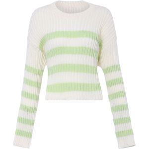 Pullover - Gebreide Trui - Ronde Hals - Lange Mouwen - Textuurmix