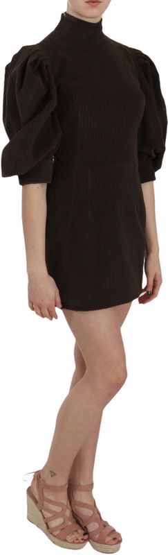 Dolce & Gabbana - Cocktailjurk - Bruin - Corduroy - Bodycon Mini Jurk