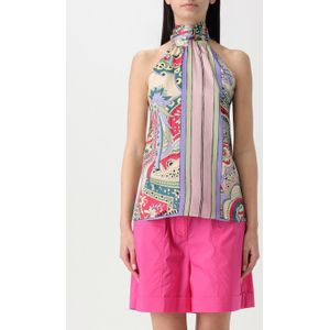 Zijden Halternek Paisley Top