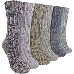 Dames 6-pack Alpacasokken voor in de laarzen