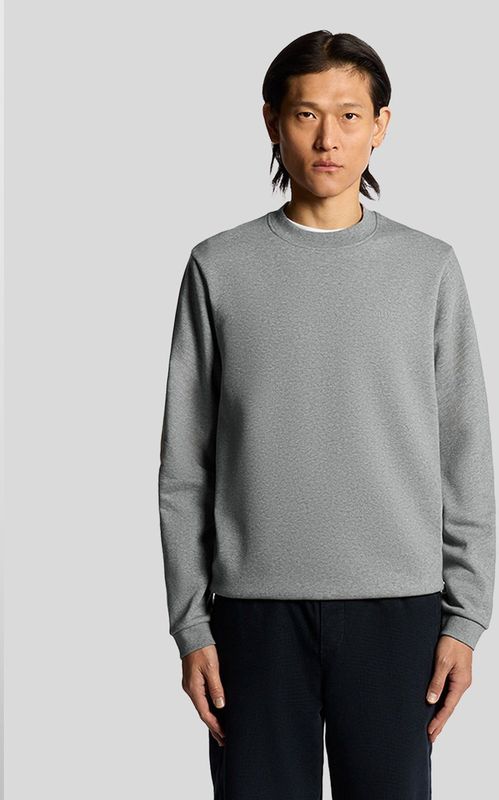 Lyle & Scott Brushback Fleece Crew Neck Sweatshirt - Grijs