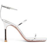 Amina Muaddi - Mayasandal - Sandalen - Zilver - Kalfsleer