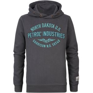 Petrol Industries - Jongens Artwork Hoodie Schaumburg - Grijs - Maat 12J / 152cm