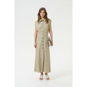 Gestuz, Dames, Jurken, Groen, Maat: S Linnen,