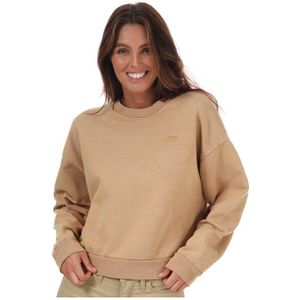 Levi's Diana Sweatshirt Met Ronde Hals - Bruin - Dames - Maat 42