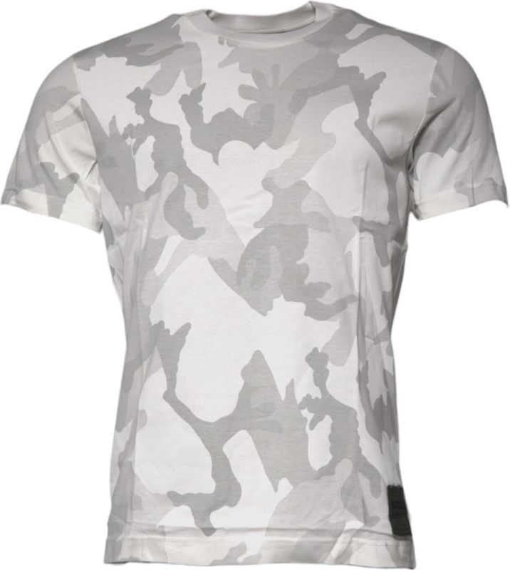 Dolce & Gabbana - Short Sleeve T-Shirt - Wit - Camouflage
