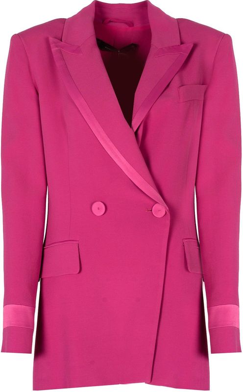 Patrizia Pepe, Dames, Jassen, Roze, Maat: 2XS Satijn,