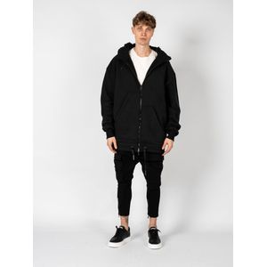 La Haine Inside Us - Oversized Hoodie - Zwart - Met Rits en Capuchon