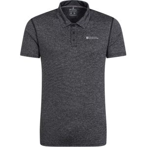 Mountain Warehouse Heren Agra gestreept poloshirt (Zwart)