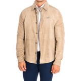 La Martina - Jassen - Beige - Leer - Lange Mouwen