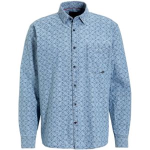 MEN SHIRT CHAMBRAY ALLOVER PRINT - Overhemd