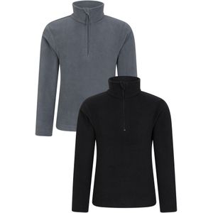 Mountain Warehouse Kinder/Kinder Camber Fleece (Set van 2) (Zwart)