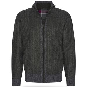 Cappuccino Italia Sweaters Bounded Jacket Antraciet Grijs