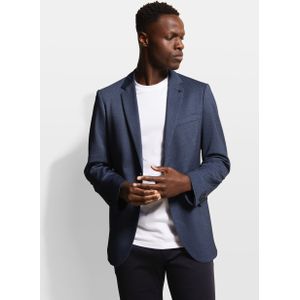 Blazer - Donkerblauw - Slim Fit - Reverskraag - Lange Mouwen