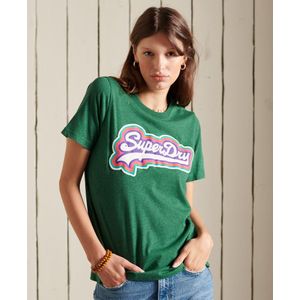 Superdry Vintage Logo T-shirt met regenboogkleuren