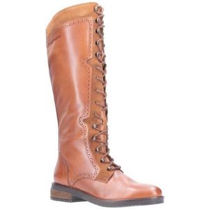 Hush Puppies Dames/dames Rudy Lace Up Long Leather Boot (Tan) - Maat 36