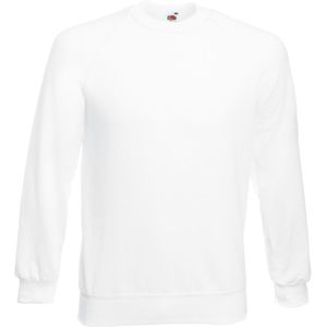 Fruit Of The Loom - Raglan Mouwen - Sweatshirt - Wit