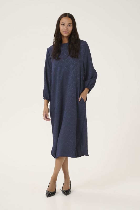 Kaffe - Jurk 'Lauren' - Navy - Jerseyjurk