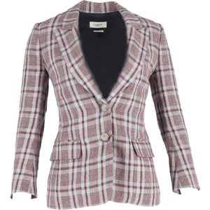 Isabel Marant Etoile Geruite Blazer in Multicolor Linnen