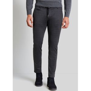 Bugatti Herren Chino broek met 3D ruitpatroon