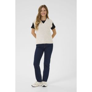 Gebreide tuniek Regular fit beige