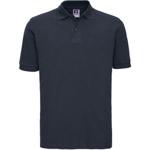 Russell Heren Klassiek Piqué Katoenen Polo Shirt (Franse marine)