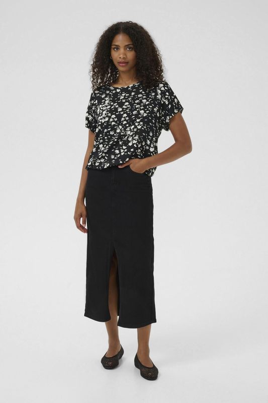 Kaffe - KABeathe Stanley - Blouse - Zwart / Wit