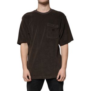 Dolce & Gabbana - Terrycloth Pocket T-shirt - Bruin - Katoen