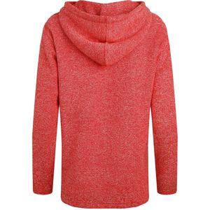 Weird Fish Dames/Dames Alisa Snow Fleece Quarter Zip Hoodie (Tango rood)