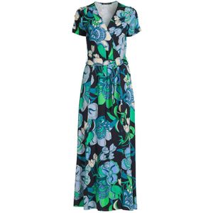 Betty Barclay gebloemde jurk donkerblauw/groen/ecru