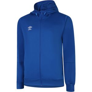 Umbro Heren Total Training Gebreide Full Zip Hoodie (Koningsblauw/Wit)