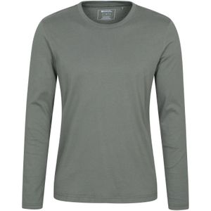 Mountain Warehouse Heren Flint Ronde Hals Lange Mouwen T-Shirt (Groen)