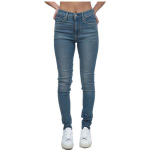 Dames Levis 720 High Rise Super Skinny Jeans in Lichtblauw