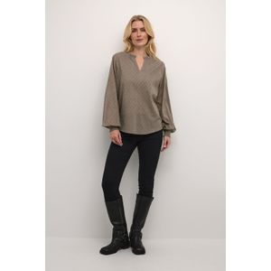 Blouse met lange mouwen Regular fit Major Brown CC brown