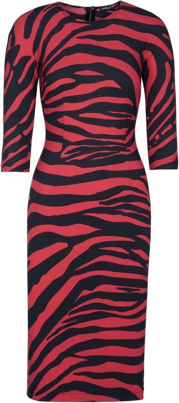 Dolce & Gabbana - Midi-jurk - Rood