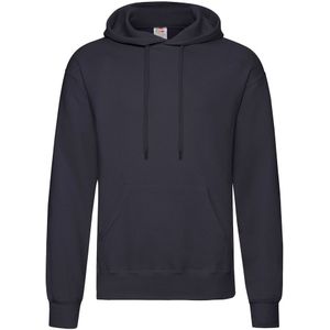 Fruit of the Loom Volwassenen Unisex klassiek sweatshirt met capuchon (Deep Navy)