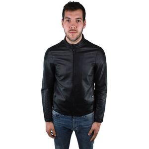 Emporio Armani 3Z1BM5 1LBAZ 999 Leather Jacket - Maat 44