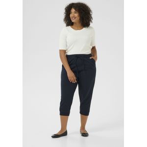 KAFFE - KCAnn - Broek - Marine - 3/4 Lengte - Tapered