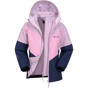 Mountain Warehouse Kinder/Kinder Lightning II 3 in 1 Waterdichte Jas (Donkerblauw/roze)