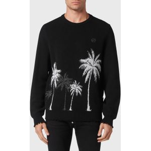 Philipp Plein - Pullover Round Neck Hawaii - Veelkleurig - Trui - Lamswol