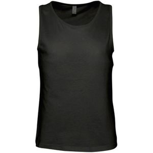 SOLS Heren Justin Mouwloze Tank / Vest Top (Diep Zwart) - Maat S