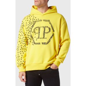 Philipp Plein - Hooded Sweatshirt Skull&Bones - Wit - Hoodie - Katoen