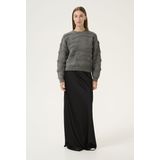Karen by Simonsen - Kbrosanne Oneck Strik - Trui - Grijs - Lange Mouwen