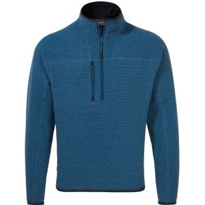 Craghoppers Heren Gebreide Half Rits Fleece (Poseidon Blauw Gemêleerd) - Maat S